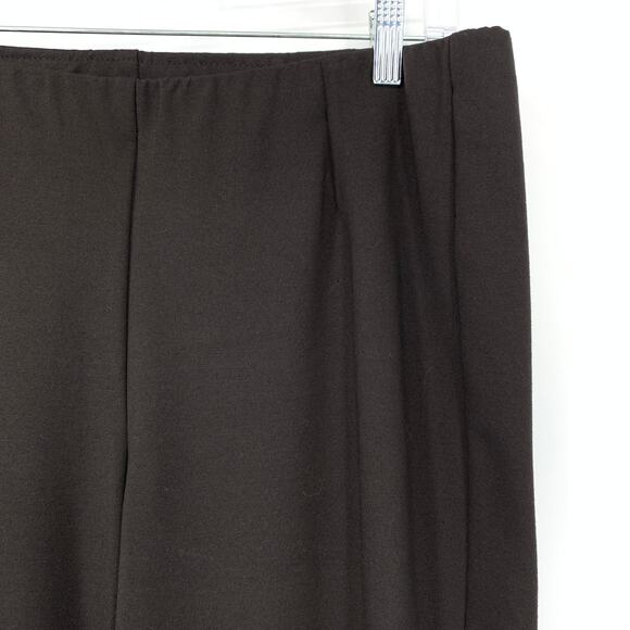J. Jill Ponte Slim Leg Pants Womens Size LP Brown Pull On Elastic Waist - Picture 3 of 6
